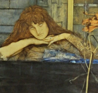 FERNAND KHOPFF- Künstler-Plakat zur Ausstellung 1980 in d Hamburger Kunsthalle  - Bild 1 von 4