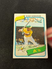 1980 TOPPS RICKEY HENDERSON RC #482  EX  V5412