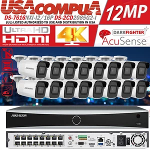16CH NVR Original 12MP IP Camera System Darkfighter Face Detection Security Lot - Picture 1 of 13