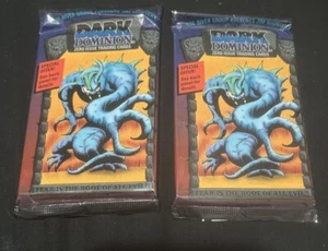Lot 2 Packs 1993 Dark Dominion Zero Issue Trading Card Factory Sealed 9 Cards/pk - Picture 1 of 1
