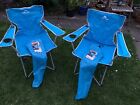 2 Ozark Trail Camping Chairs, Blue, Used