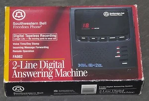 Southwestern Bell Freedom Phone 2-Line Digital Answering Machine (FA982) - Zdjęcie 1 z 7