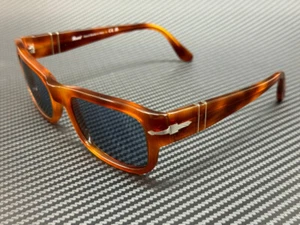 PERSOL PO3326S 96 56 Terra di Siena Blue Men's 54 mm Sunglasses - Picture 1 of 5