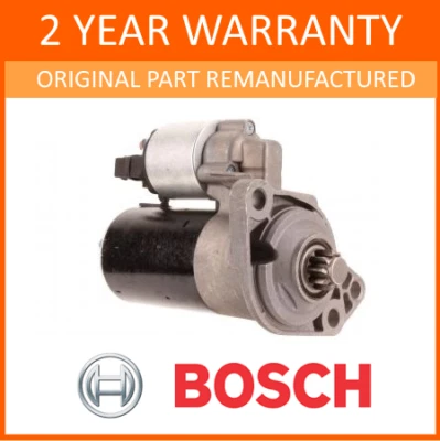 Starter Motor - VW SKODA SEAT AUDI Various Models 1998-2016 1.1kW ORIGINAL REMAN — 第 1/4 张图片