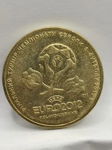 1 HRYVNIA 2012 EURO DE FOOTBALL 2012 UKRAINE - Picture 1 of 3
