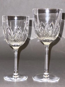 Fabulous Vintage 2 of Ballylee Waterford Ireland Crystal Goblet Wine Glasses - Picture 1 of 9