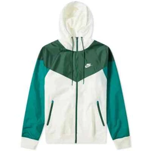 Nike Sportswear Windrunner Full Zip Jacket Mens Large Green White Hooded - Picture 1 of 6