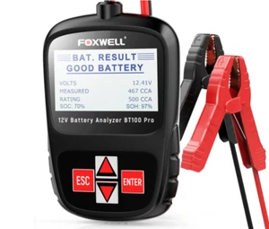 BT100 Pro Car Battery Tester 12V Automotive - 100-1100CCA Digital Battery Analyz - Picture 1 of 7