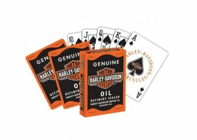 HARLEY-DAVIDSON LICENSED Harley-Davidson Spielkarten "H-D Oil Can" DW639 Pokerqualität Playing Cards