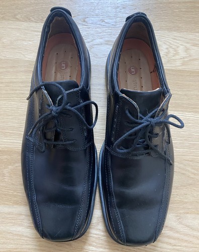 Clarks non strutturato~uomo 11 con scarpe stringate~nero~pelle~formale~comfort