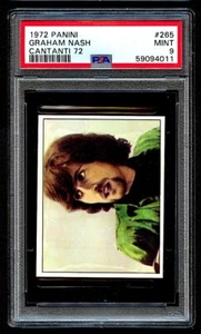 Graham Nash 1972 Panini Cantanti #265 Crosby Stills & Nash Rock HOF - PSA 9 RARE - Picture 1 of 2