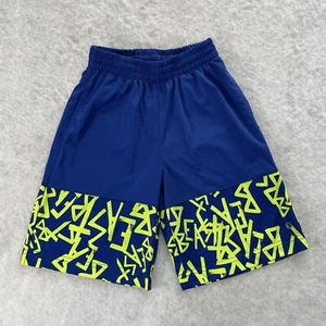 Xersion Boys Athletic Quick-Dri Royal Blue & Neon Shorts Sz 8 - Picture 1 of 6