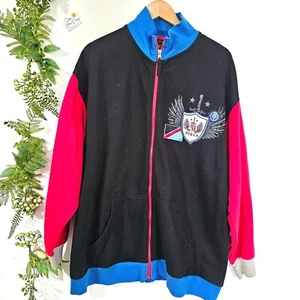 Mecca Apparel 3XL Herren Full-Zip Hoodie Jacke Schwarz Rot Blau Baumwollmischung《916》J - Bild 1 von 7