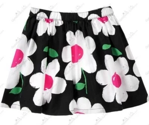 Gymboree Girls sz 5 "Daisy Park" Black Flower Skirt NWT - Picture 1 of 3