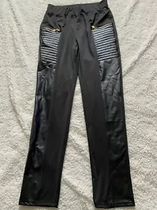 Pantalones cónicos negros CBR Girl talla L sin bolsillos (A18) - Imagen 1 de 5