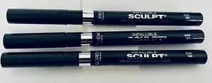 NEW L'Oreal Paris Infallible SCULPT Liquid Eyeliner - Black - Set of 3 - Picture 1 of 2