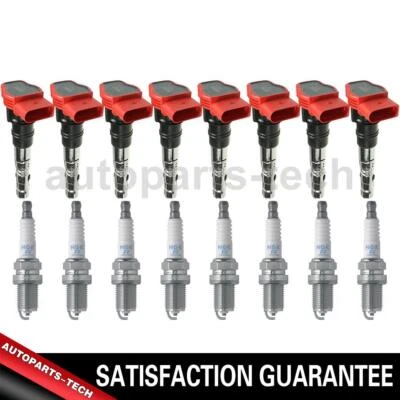 Vela de ignição 16x NGK bobina para Audi A8 Quattro 2003 2004 2005 2006 - Imagem 1 de 4