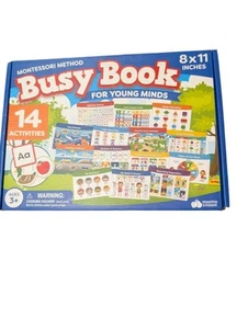 Montessori Method Busy Book for Young Minds 14 Activities in a box - Picture 1 of 2