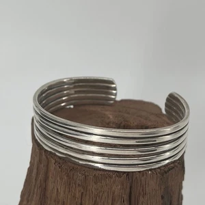 Sterling Silber Armreif Dänemark Anton Michelsen signiert Modernist Gr. 7 - Bild 1 von 11