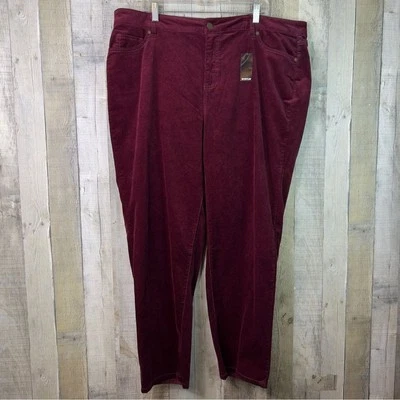 Avenue Denim Size 22A(Average) Stretch Corduroy 5 Pocket Straight Leg Pants - Image 1 of 4