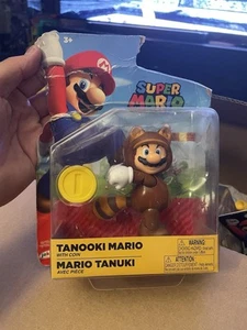 Nintendo Super Mario Raccoon Figure World of Nintendo Tanooki with Coin - Picture 1 of 4