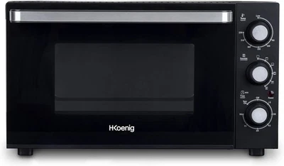 HKoenig FO30 Mini Backofen 30L 1500W Edelstahl mit Umluft Timer und Licht  - Bild 1 von 4