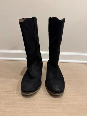 Botas vaqueras de gamuza negras para mujer BRONX talla 40 con caja Foto 1 de 4