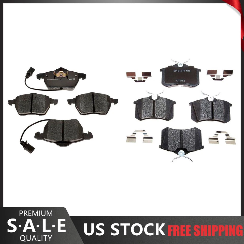 Pastillas de freno metálicas delanteras y traseras R-Line 2004 2003 2002 para Audi A4 Quattro Foto 1 de 4