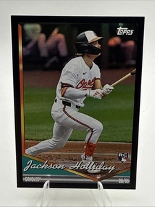 2024 Topps Archives Black Foil Jackson Holliday RC #293 Baltimore Orioles SP - Picture 1 of 2