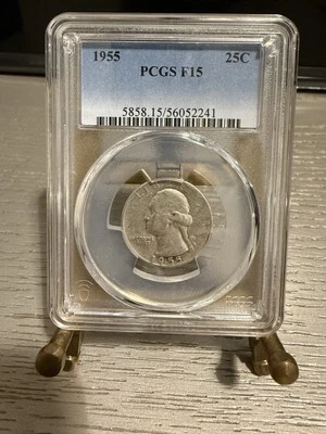 1955 Washington Quarter-PCGS F15 - Image 1 of 2