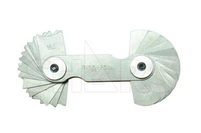 SHARS TOOL Shars 15.5 - 25mm Metric Radius Gage 30 Leaves for Machinist New !
