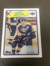 Dave Taylor Signed Autographed 1988-89 Topps #46 Los Angeles Kings 