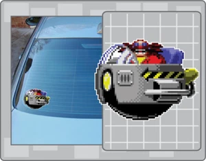 DR. EGGMAN ROBOTNIK Sprite from Sonic the Hedgehog Vinyl Decal #1 Laptop Sticker - Picture 1 of 1