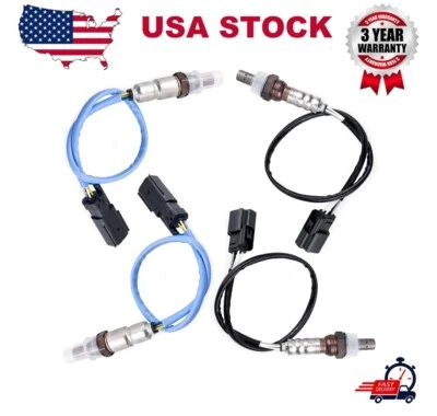 4PCS Up+Down Oxygen Sensor For Lincoln MKS 3.7L 2013 2014 2016 MKT MKZ 2013-2016 - Image 1 of 4