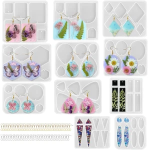 Resinworld Ohrringe Formen mit verschiedenen Formen und Größen, 171 Teile Resin Schmuck - Bild 1 von 12