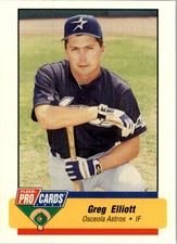 1994 Osceola Astros Fleer/ProCards #1144 Greg Elliott