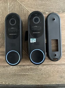 Lot of 2 Merkury Smart Battery Doorbell Mi-Cw074-125W Camera With One 32G Micro - Picture 1 of 5