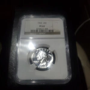 PF67 1963 Proof Washington Quarter NGC Graded - Beautiful Coin - Bild 1 von 2