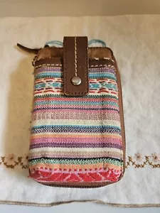 The Sak Smartphone Wristlet Wallet Smartphone Case umlaufender Reißverschluss Leder - Bild 1 von 6