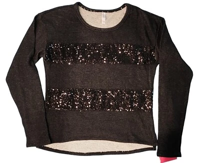 Suéter vintage Y2K Xhilaration negro con lentejuelas para mujer M nuevo con etiquetas Foto 1 de 4