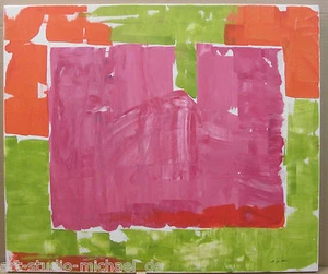Michael Feicht (geb. 1959): „Zentrales Pink“ - Picture 1 of 3