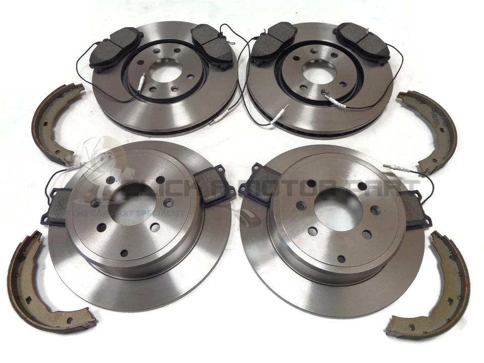 PEUGEOT 406 1996-2004 MINTEX DISCOS DE FRENO DELANTERO Y TRASERO Y PASTILLAS FRENO DE MANO ZAPATOS Foto 1 de 1