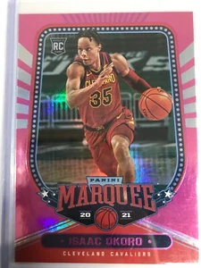 2020-21 Panini Chronicles Marquee PINK ROOKIE Isaac Okoro #252 Cavaliers - Imagen 1 de 3