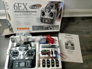 FUTABA RADIO SKYSPORT 6EX faast TRANSMITTER RECEIVER SET PLANE HELICOPTER 2.4Ghz - Picture 1 of 10