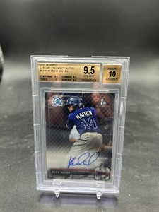 Kevin Maitan 2017 Bowman Chrome 1st Prospect Auto #CPA-KM BGS 9.5 Braves Angels