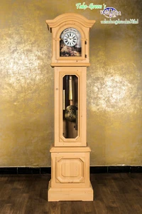 Voglauer Anno 1900 Standuhr Pendeluhr Landhaus Uhr Fichte Kieninger Uhrwerk - Bild 1 von 7