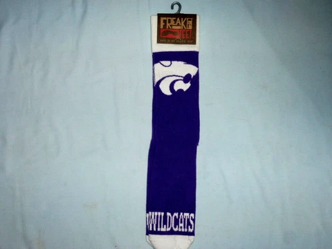 Kansas State Wildcats  FREAKer FEET SOCKS  (shoe size Mens 4-13/Womens 6-14) NWT Cover