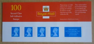 SB8(1) 1998 Walsall kompletter Geschäftsblatt 2. Klasse mit 100 Marken - Bild 1 von 3