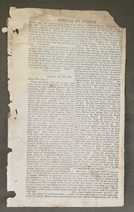 Rare LDS Messenger and Advocate Page – 1830s Mormon Newspaper – Joseph Smith Era - Bild 1 von 2