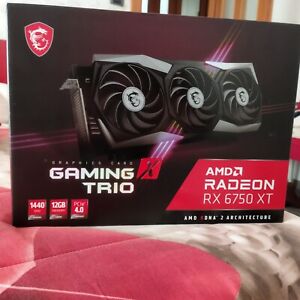 MSI Radeon RX 6750 XT GAMING X TRIO 12G - Scheda grafica da gaming AMD RX 6750 X